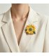XSB302 - Elegant Sunflower Brooch
